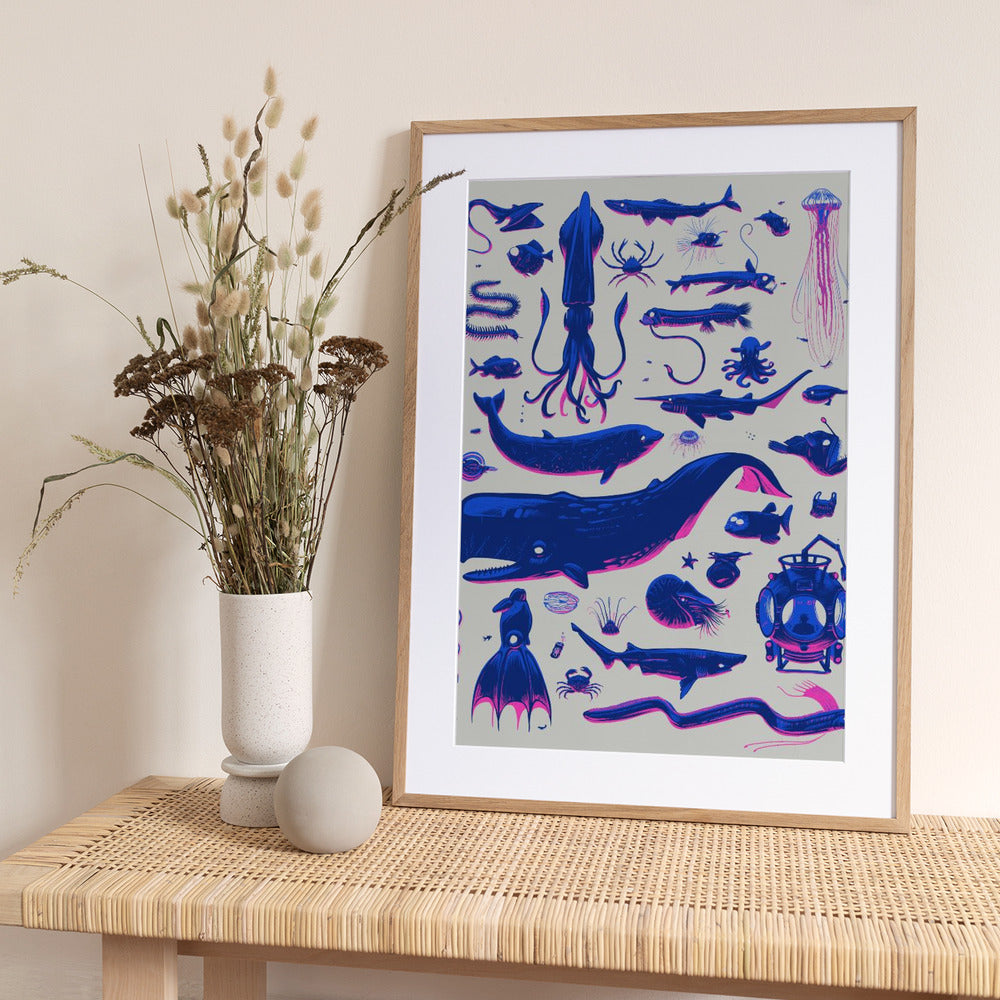 Creatures of the Deep - Art Print by Mark Harrison