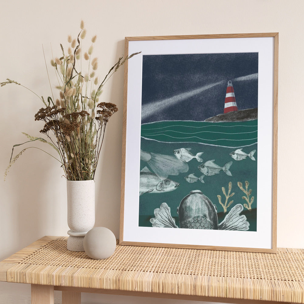 Ocean - Art Print by Lilianna Lasocka