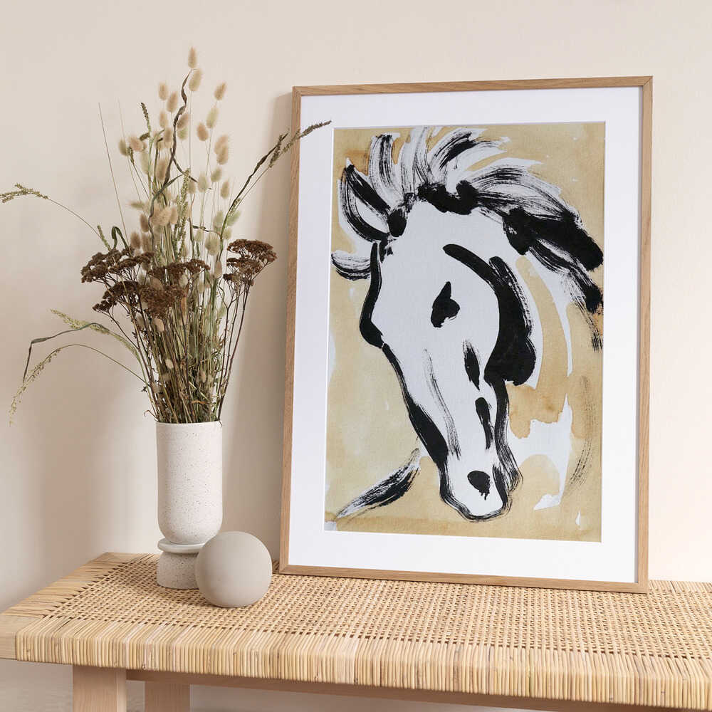 Stirring Equine Flow - Art Print by Santhosh ch