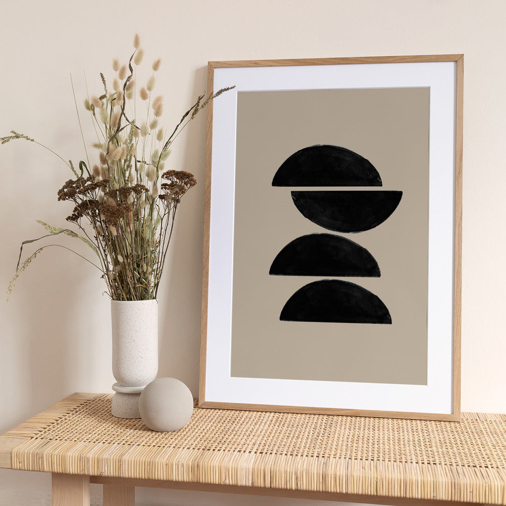 Stacked Halves - Art Print by THE MIUUS STUDIO