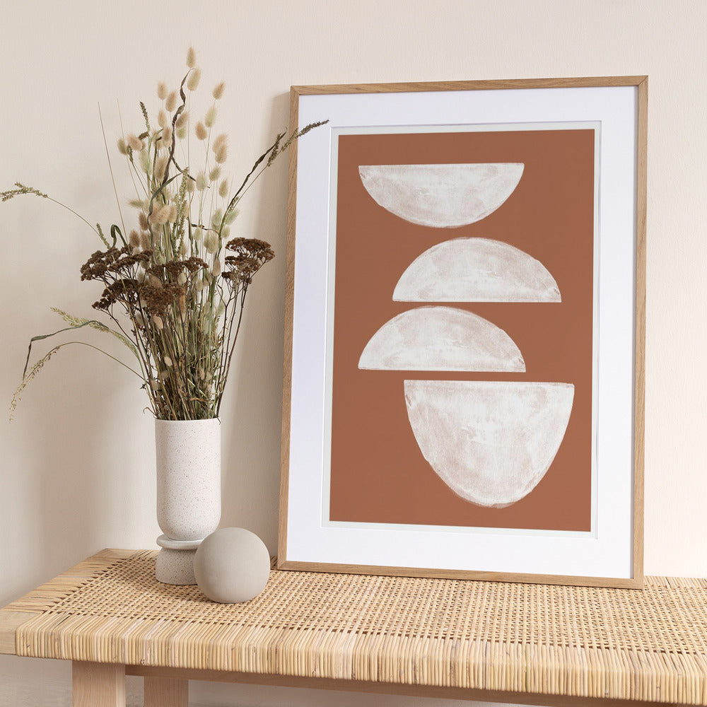 Stacked Halves - Art Print by THE MIUUS STUDIO