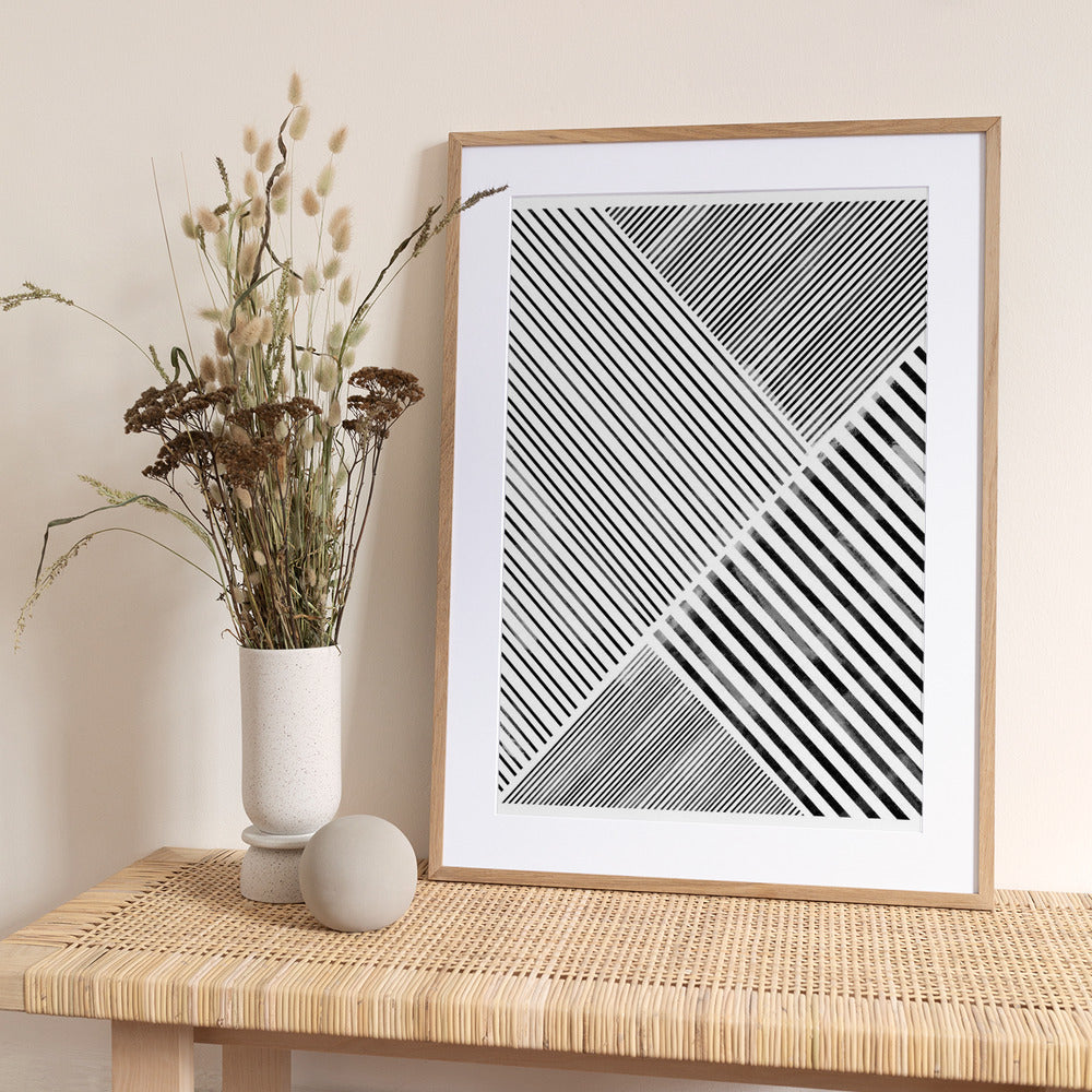 Diagonal Patterns - Art Print by THE MIUUS STUDIO