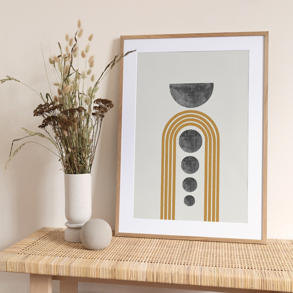 Geometric Echoes - Art Print by THE MIUUS STUDIO