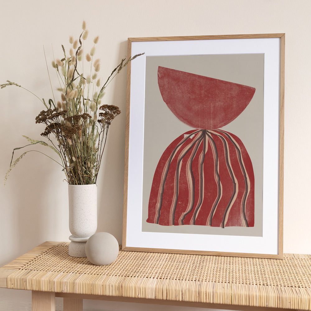 Crimson Silhouette - Art Print by THE MIUUS STUDIO