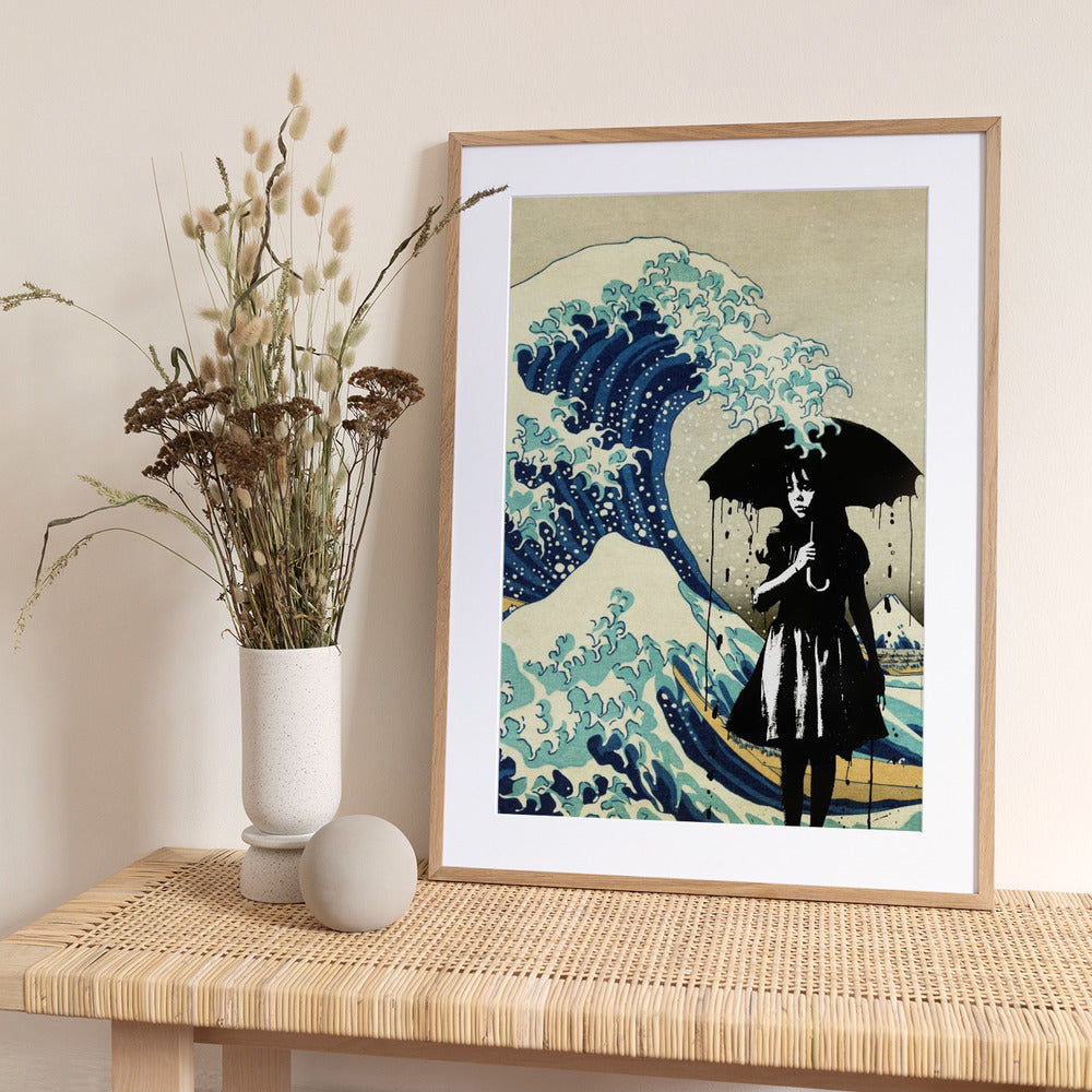 Under the Wave - Art Print by Dikhotomy