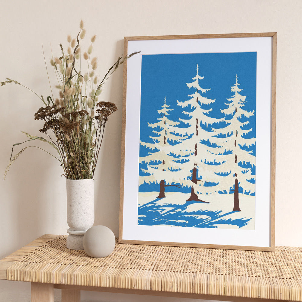 Harz Winter Trees - Art Print by Rosi Feist