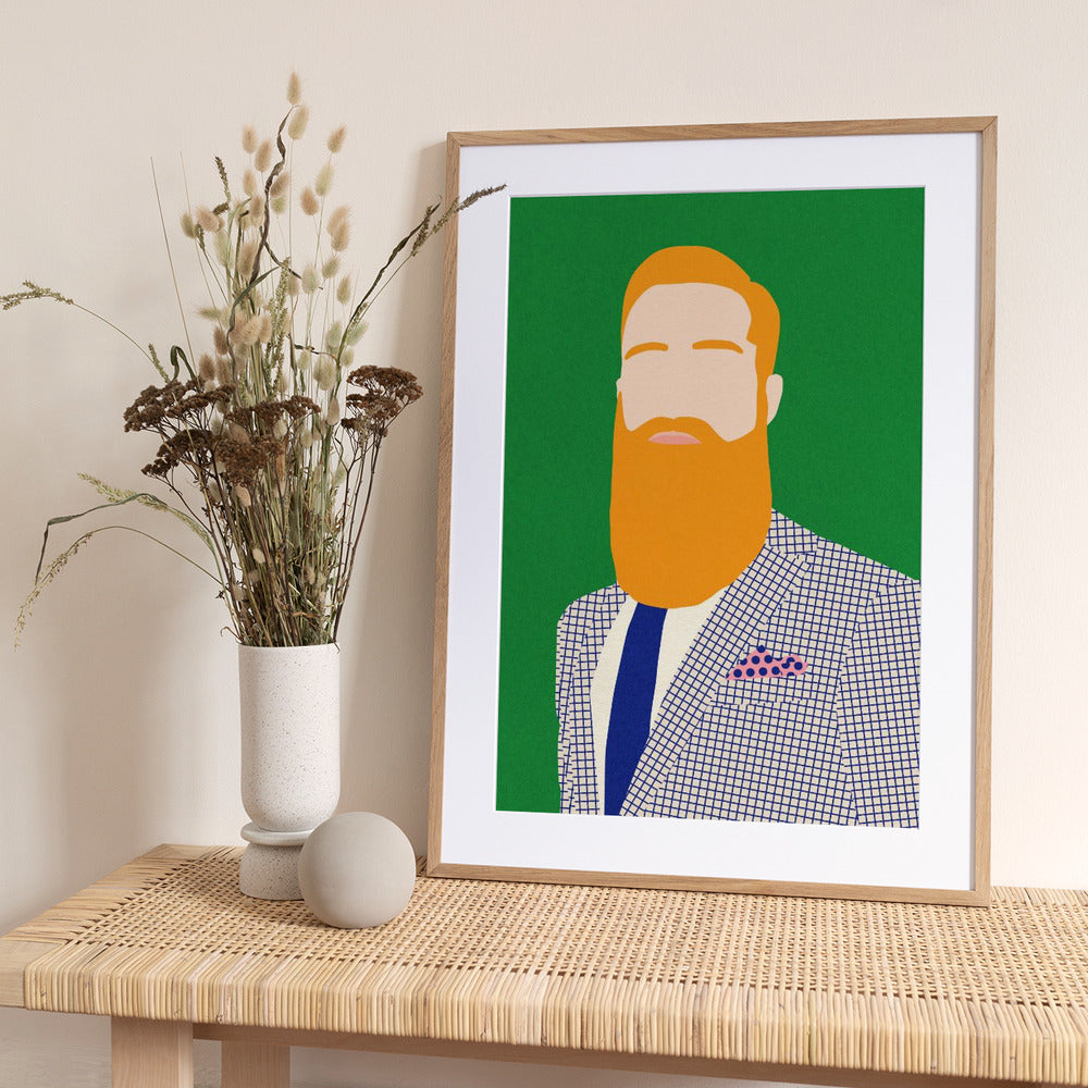 Men From Barber Shop - Art Print by Rosi Feist