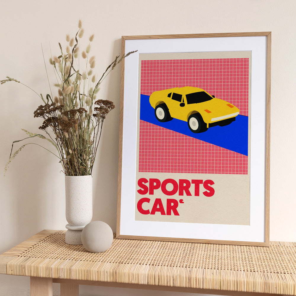Sports Car - Art Print by Rosi Feist