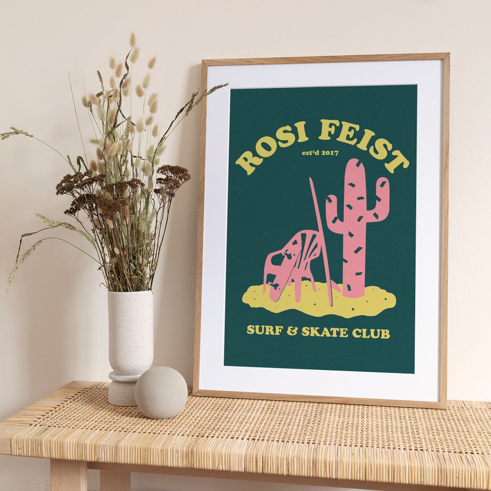 Rosi Feist Surf and Skate Club - Art Print by Rosi Feist