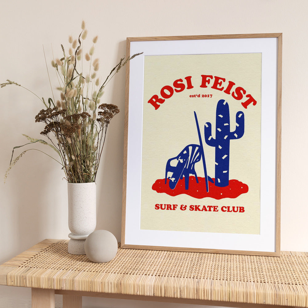 Rosi Feist Surf & Skate Club - Art Print by Rosi Feist