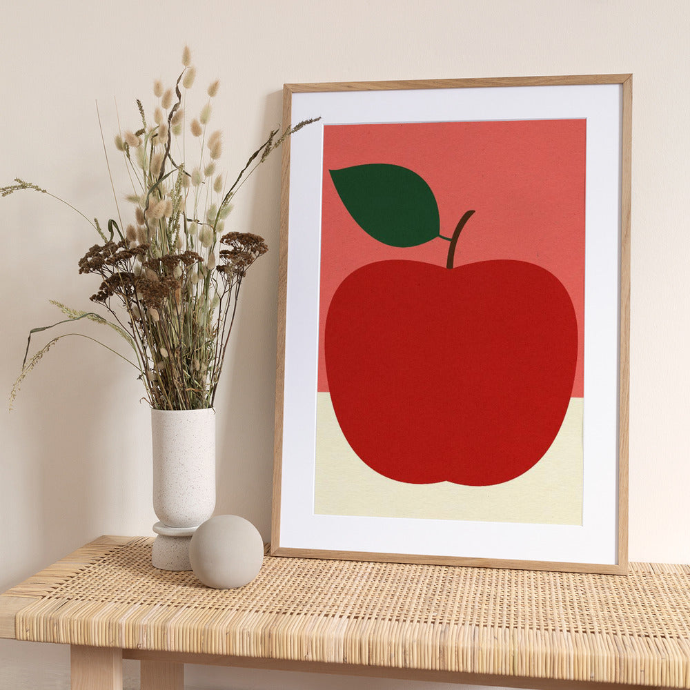 Red Apple - Art Print by Rosi Feist
