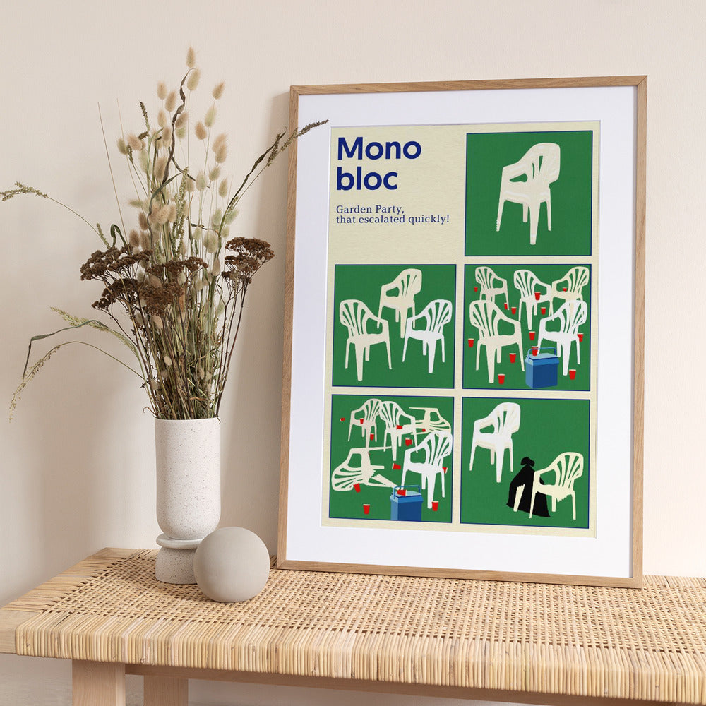 Poster Monobloc Five Squares - Art Print by Rosi Feist
