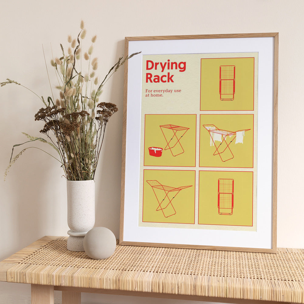 Poster Drying Rack - Art Print by Rosi Feist