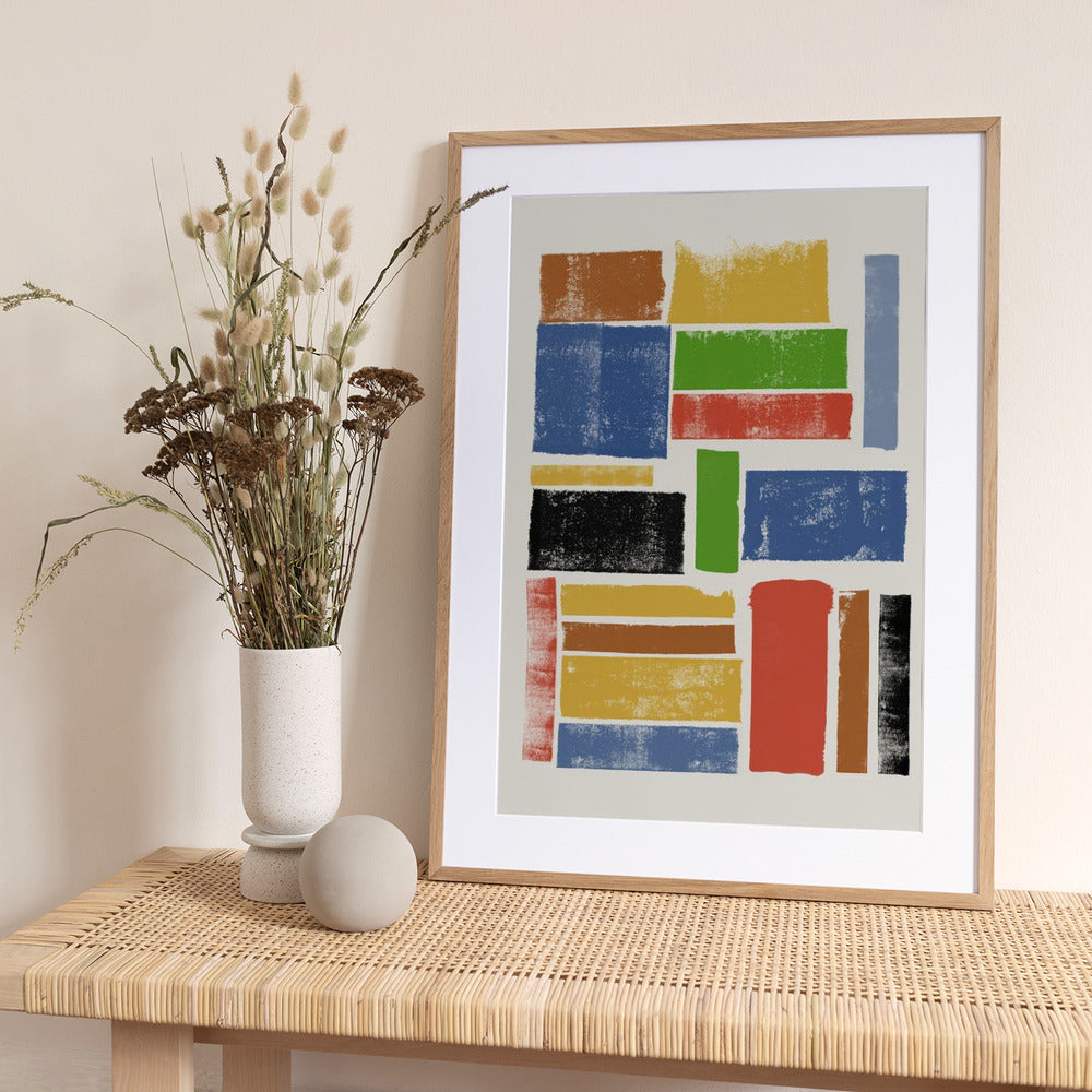 Color Block Harmony - Art Print by THE MIUUS STUDIO