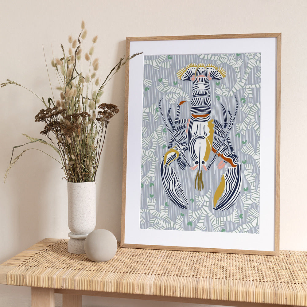 Crustacean Core grey - Art Print by Annick