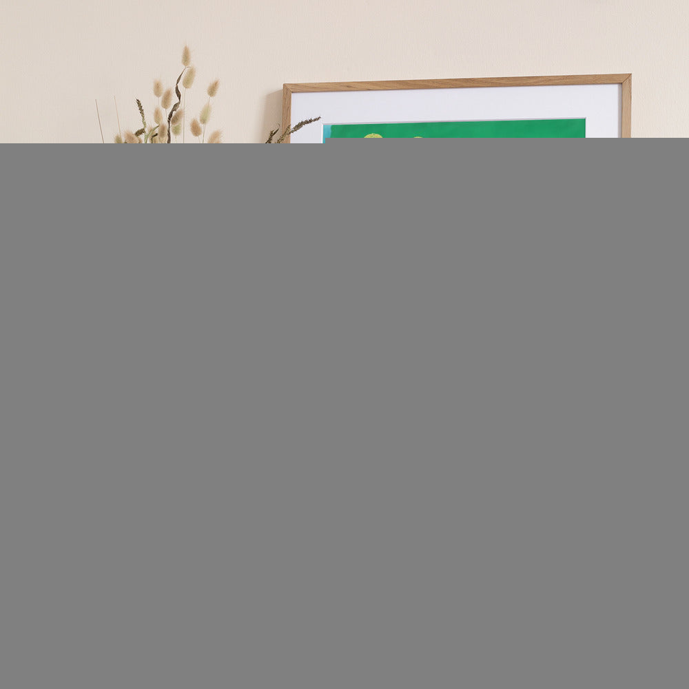 Illustrated Map of California with Ocean by Carla Daly - Art Print by Carla Daly