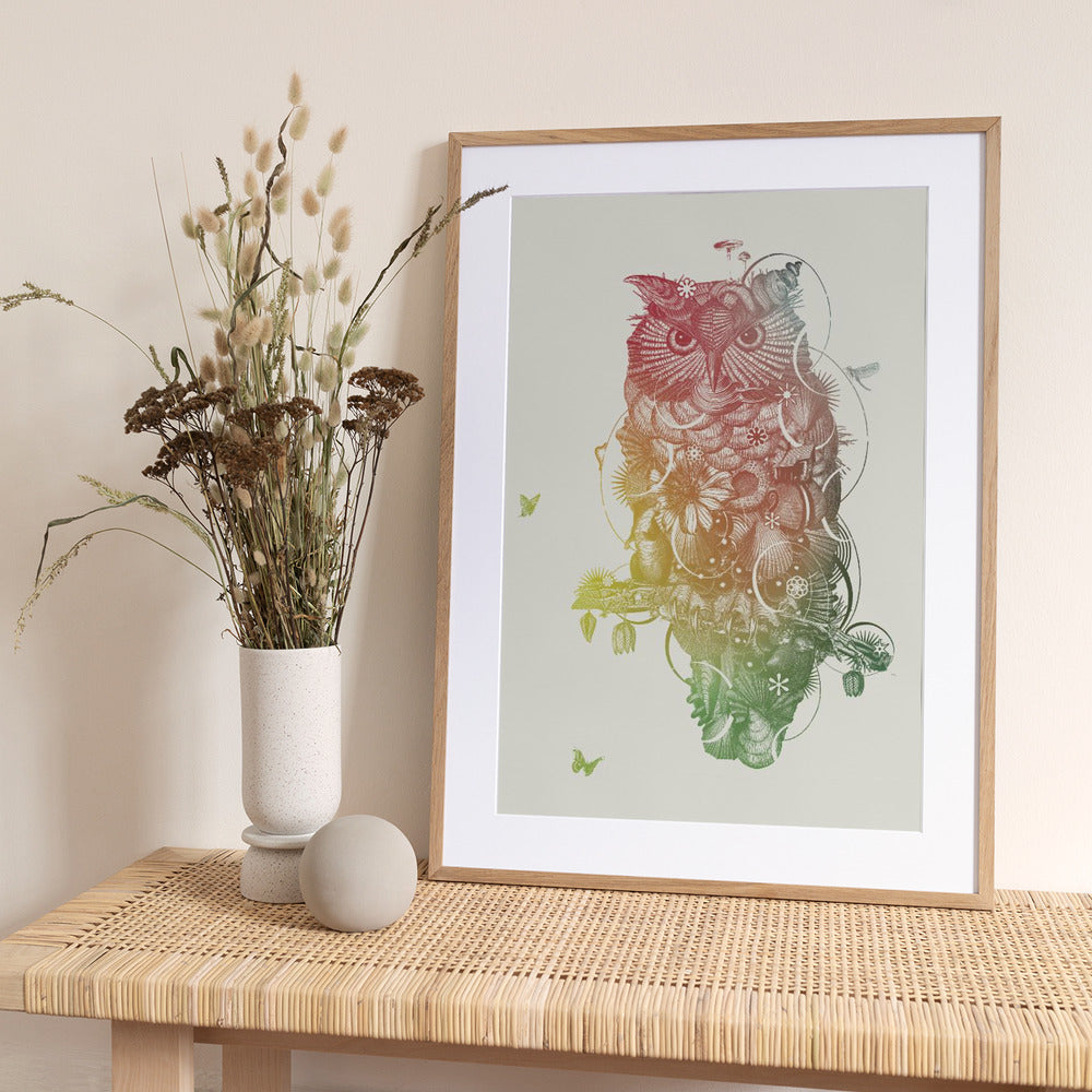 Owl - Art Print by Jaco Putker