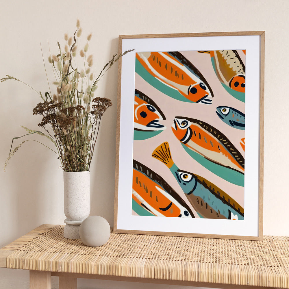Sardines - Art Print by Uma Gokhale