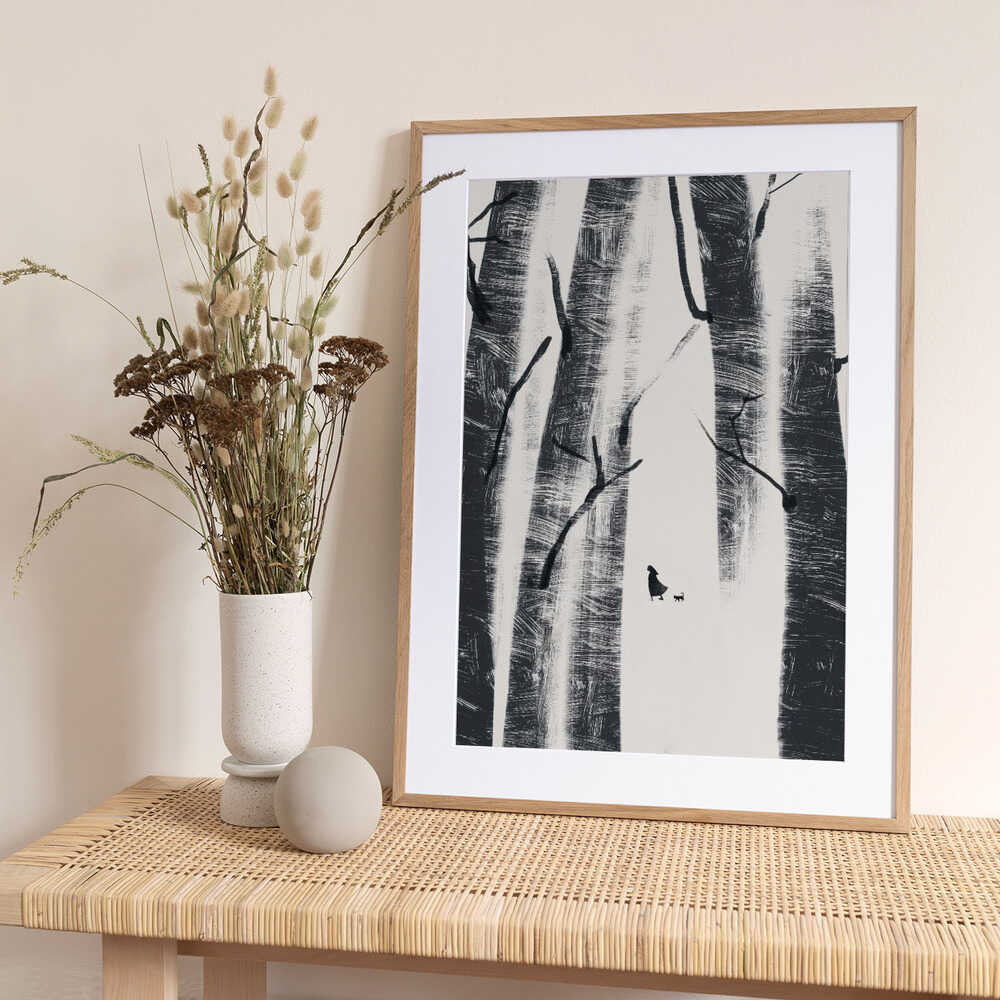 Nature Inspired Landscape - Art Print by Little Dean