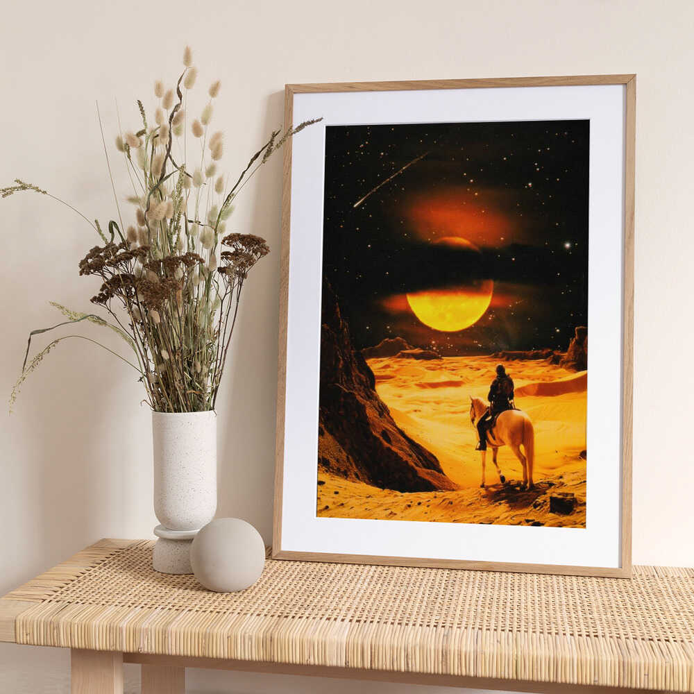 Western Space Adventure - Art Print by Taudalpoi