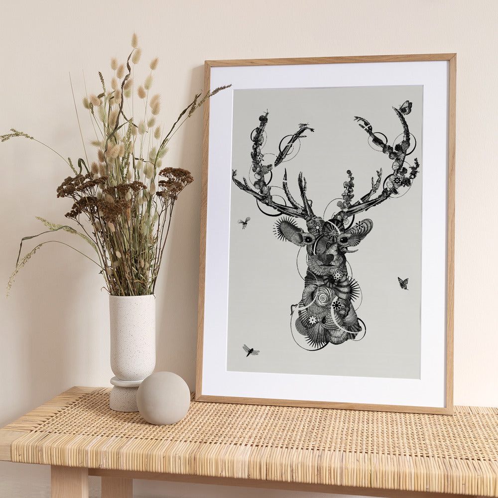 Deerhead - Art Print by Jaco Putker