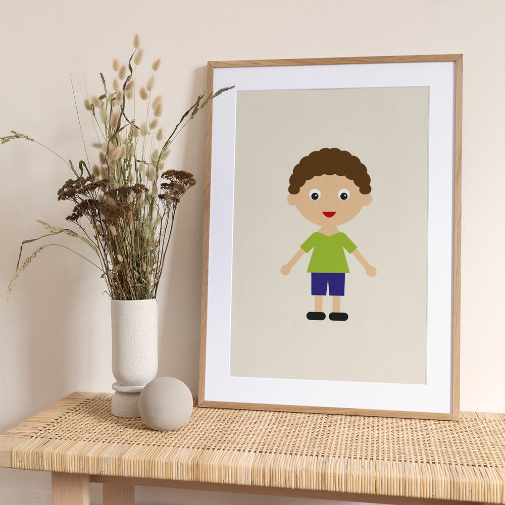 Boy Portrait - Art Print by kathrinmay