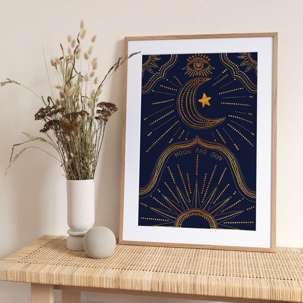 Moon and Sun - Art Print by DePaulo