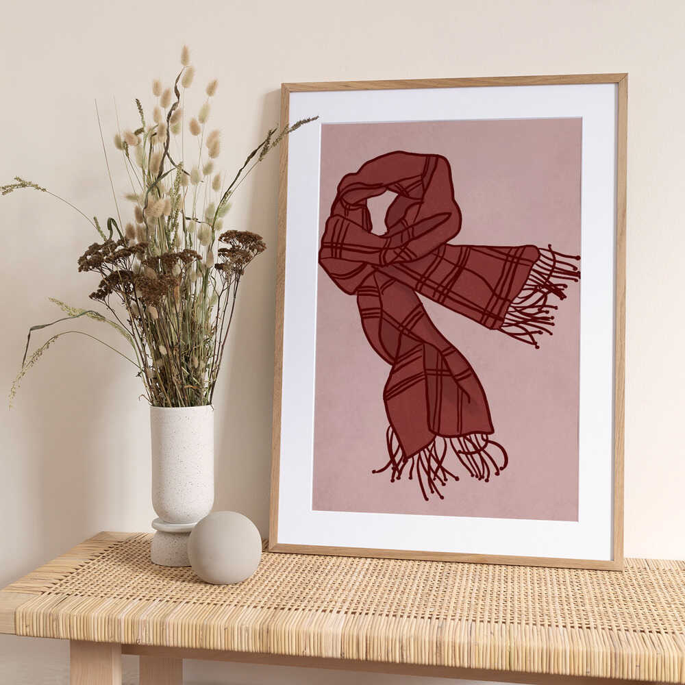 Crimson Warmth - Art Print by Athene Fritsch