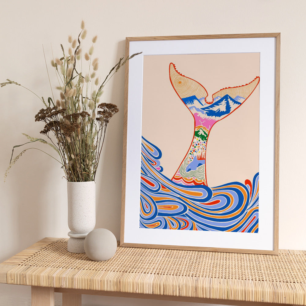 Feeling Blue, Shades of Blue - Art Print by Kintsugi99