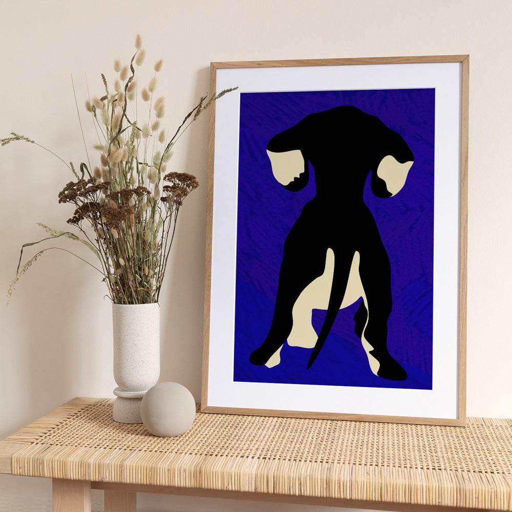 Blue Backdrop - Art Print by Kintsugi99