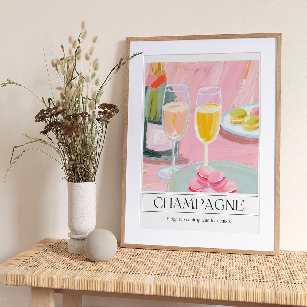 Champagne - Art Print by Ohkimiko