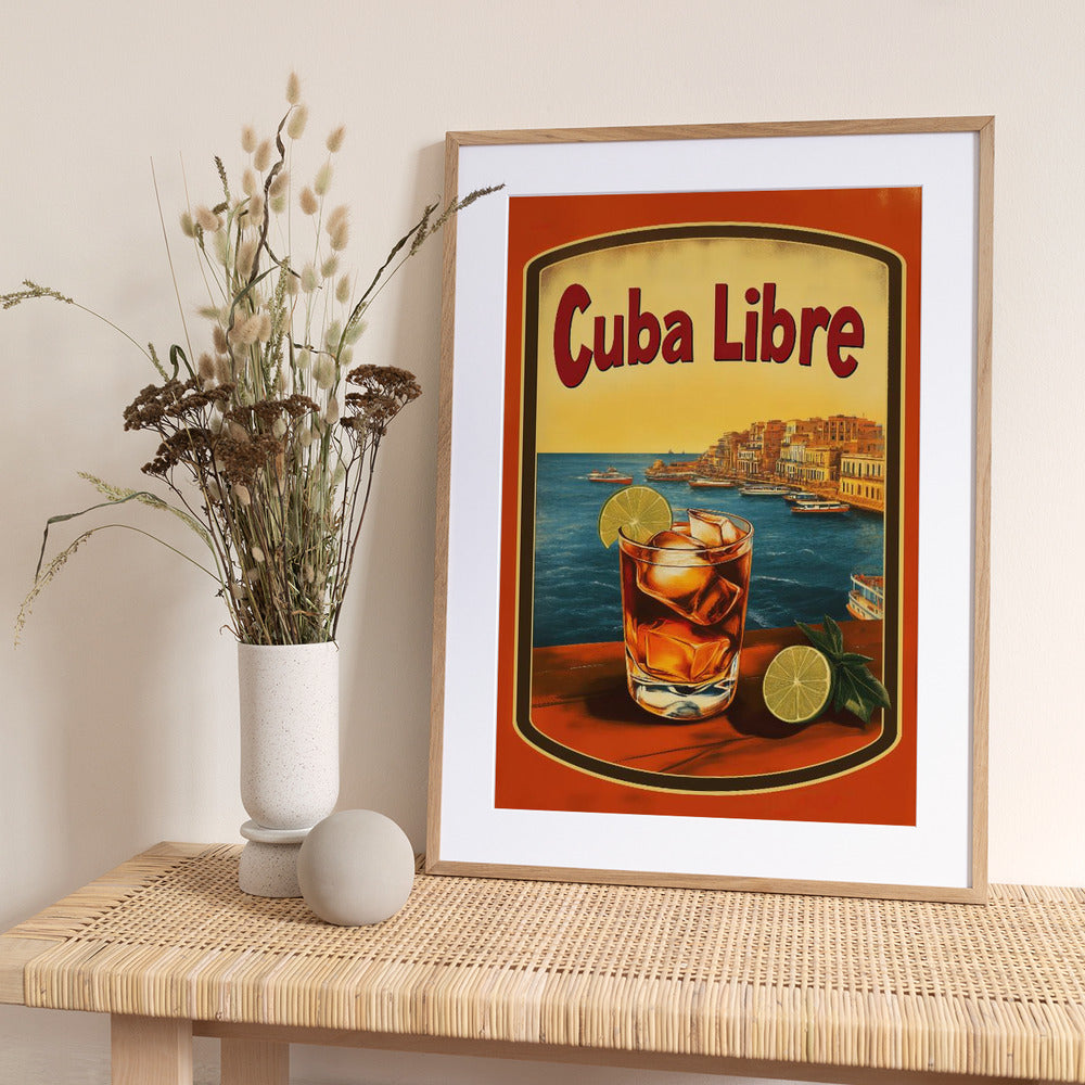 Cuba Libre Vintage Commercial - Art Print by Andreas Magnusson
