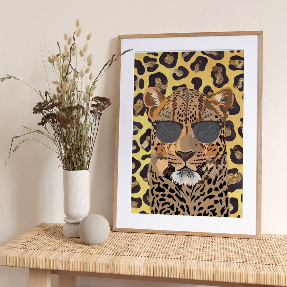 Leopard Print Leopard Yellow - Art Print by Sarah Manovski
