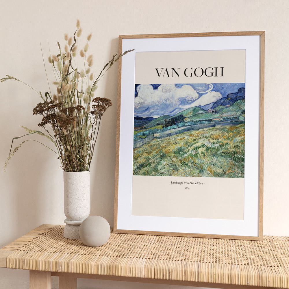 Landscape From Saint Rémy (1889) - Art Print by Vincent Van Gogh