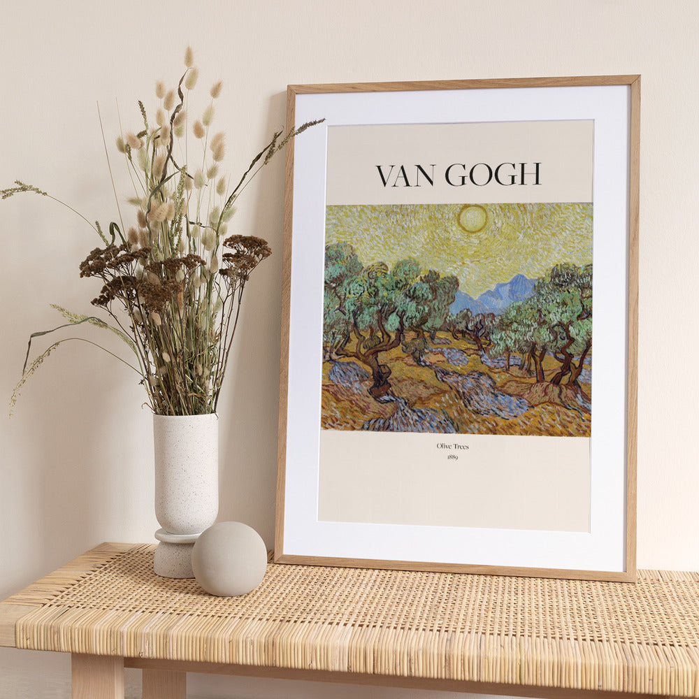 Olive Trees (1889) - Art Print by Vincent Van Gogh