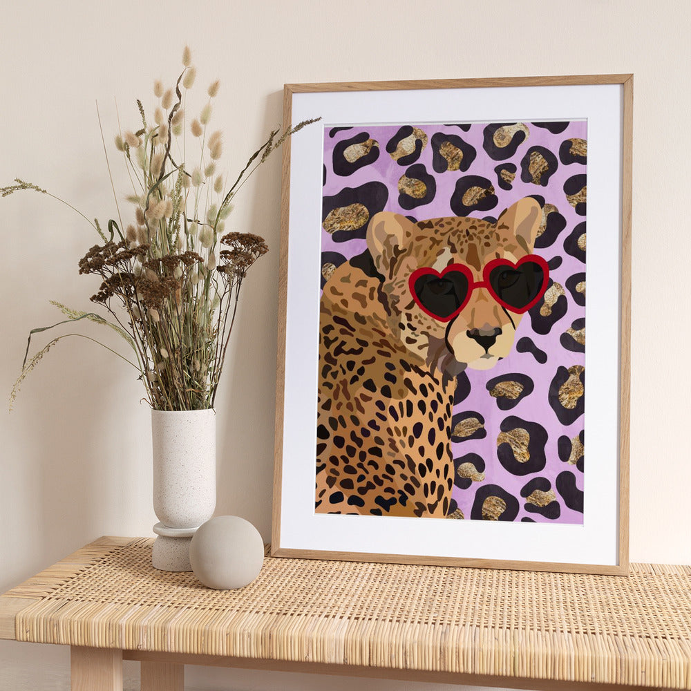 Leopard Print Pink - Art Print by Sarah Manovski