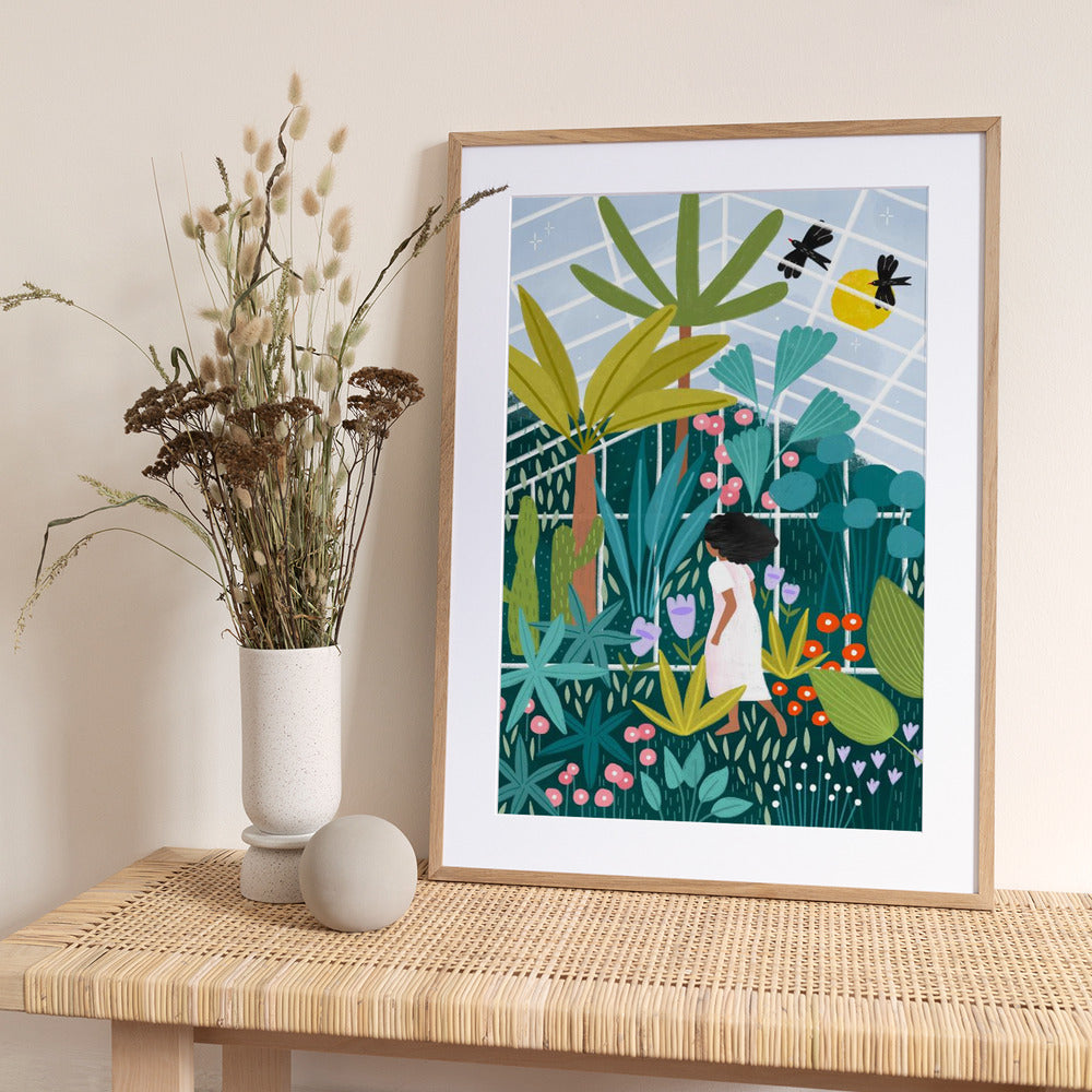 In the Green House - Art Print by Bea Müller