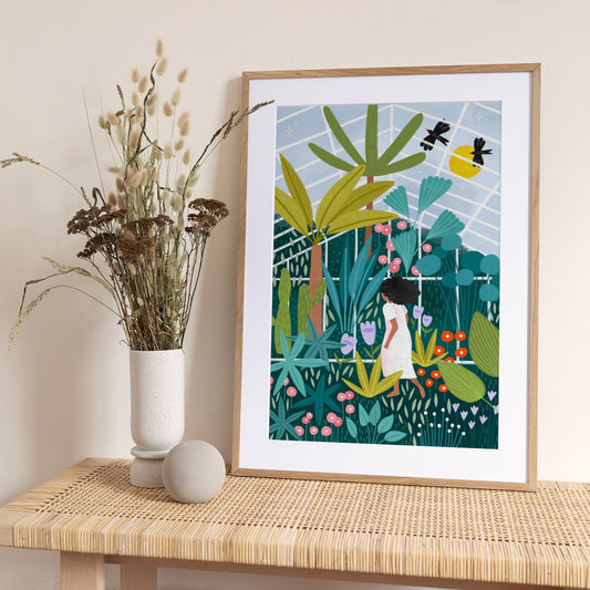 In the Green House - Art Print by Bea Müller