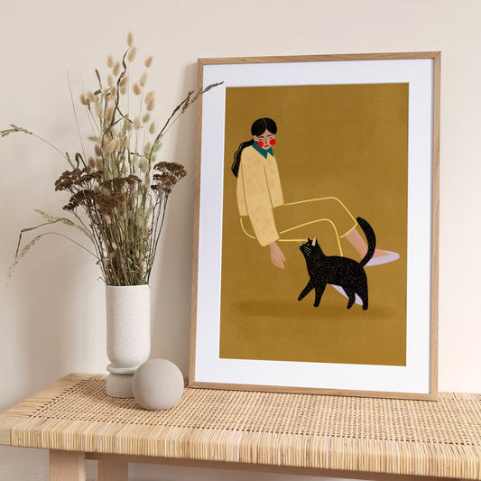 Cat Mum - Art Print by Bea Müller
