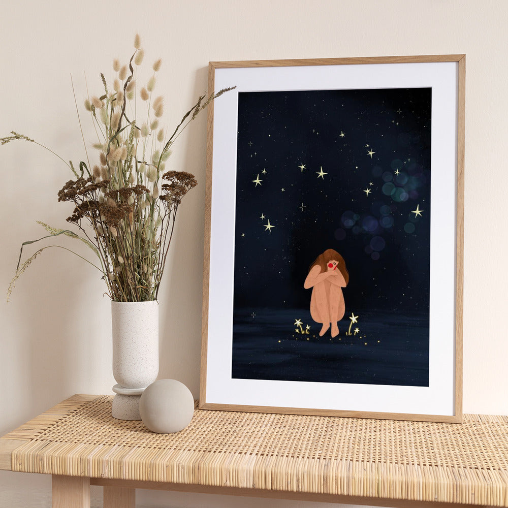 Starlit Solitude - Art Print by Bea Müller