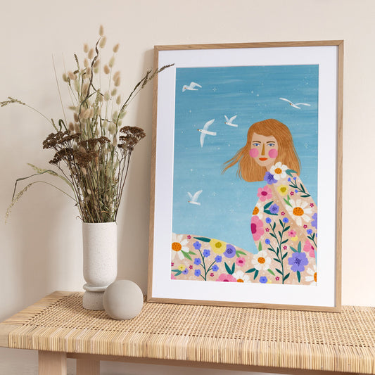 Floral Breeze - Art Print by Bea Müller