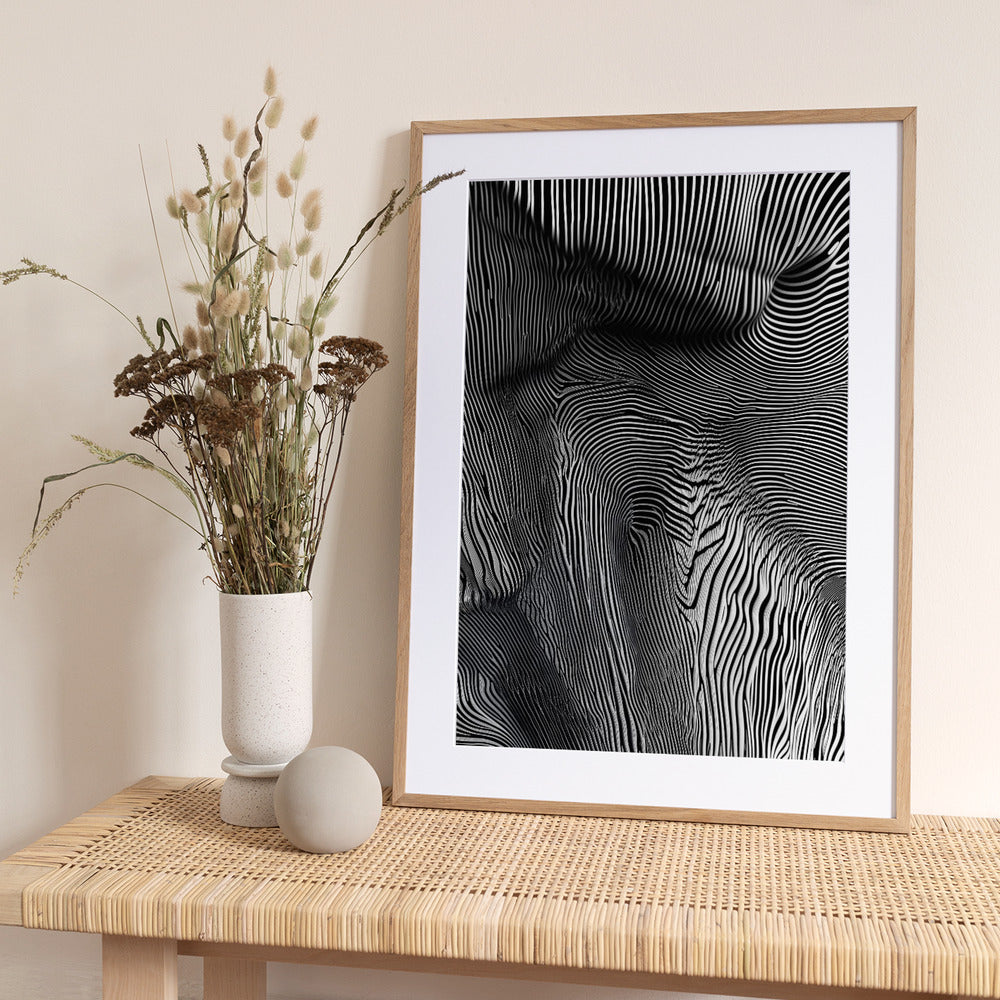 Zebra Flowform - Art Print by Minorstep