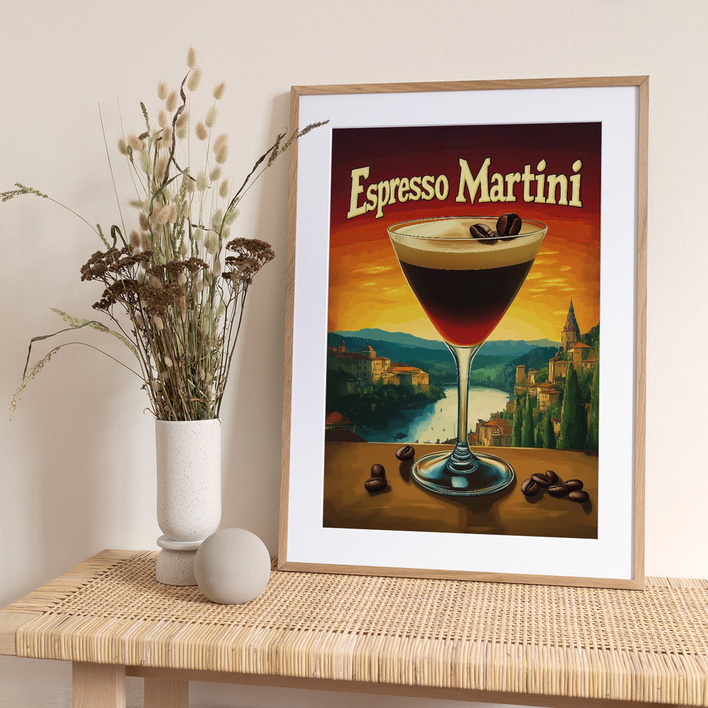Espresso Martini Vintage - Art Print by Andreas Magnusson