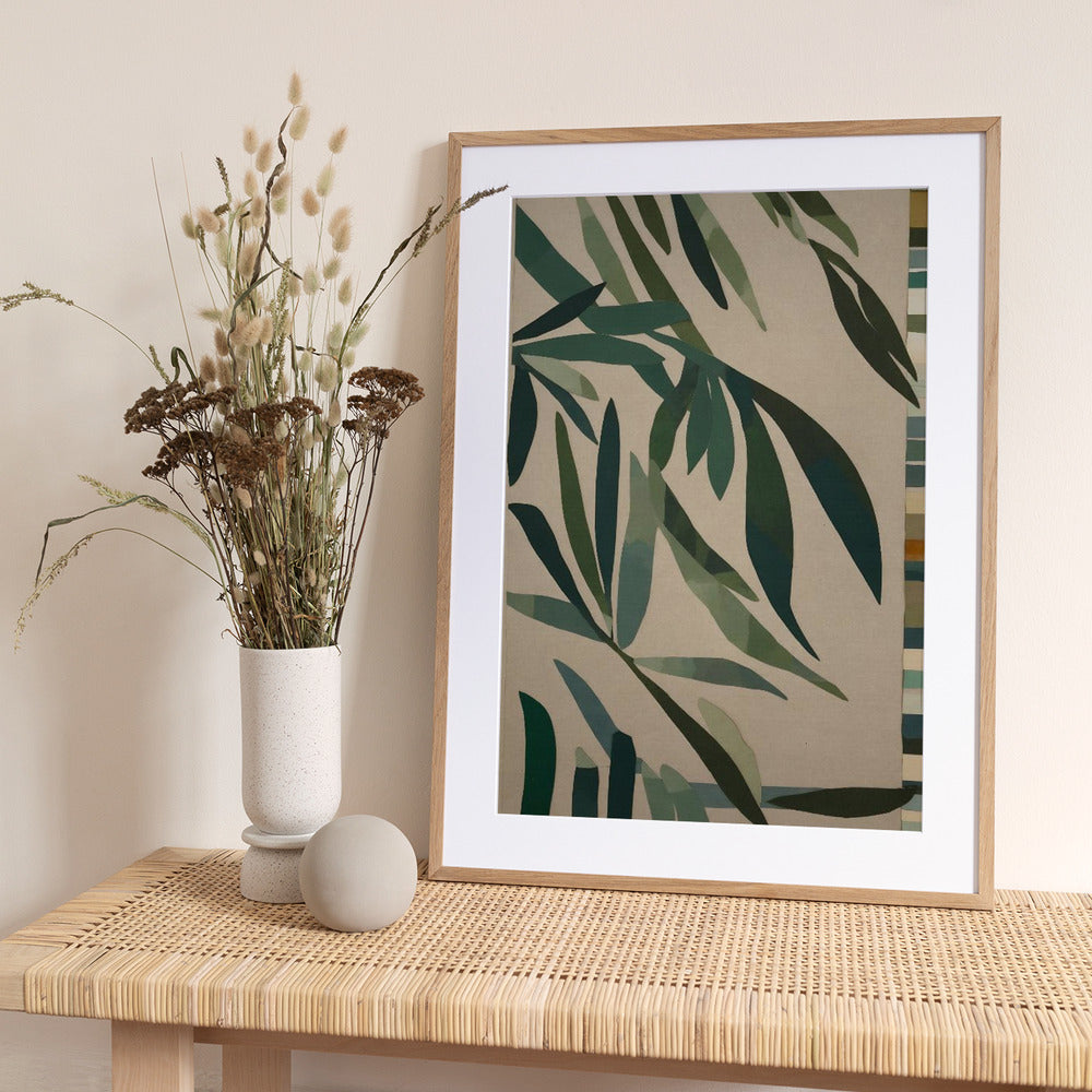 Leafy Mosaics - Art Print by THE MIUUS STUDIO