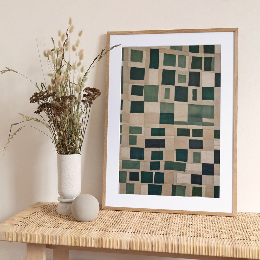 Emerald Mosaic - Art Print by THE MIUUS STUDIO