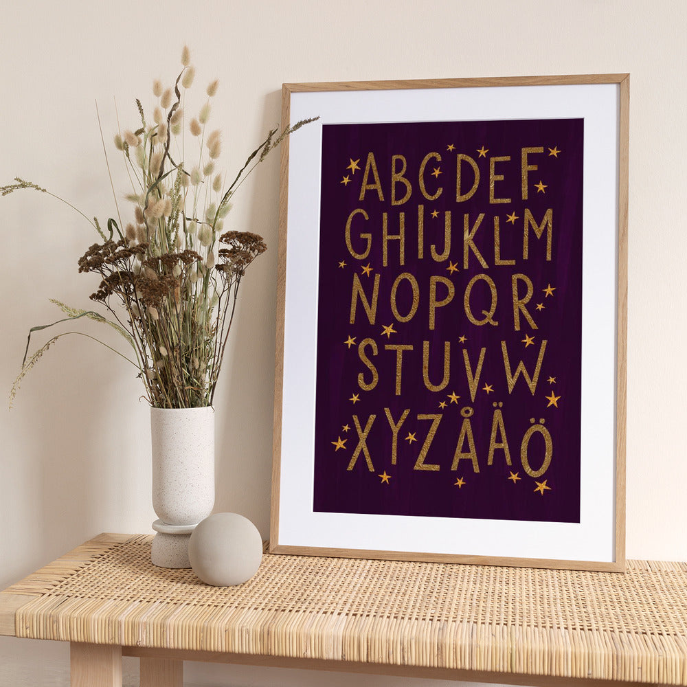 Magical ABC (Swedish) - Art Print by EMELIEmaria