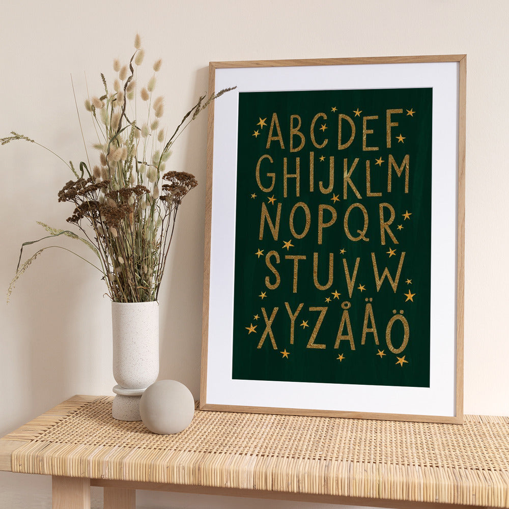 Magical ABC (Swedish) - Art Print by EMELIEmaria