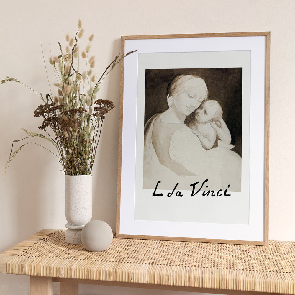 Madonna and Child - Art Print by Leonardo da Vinci