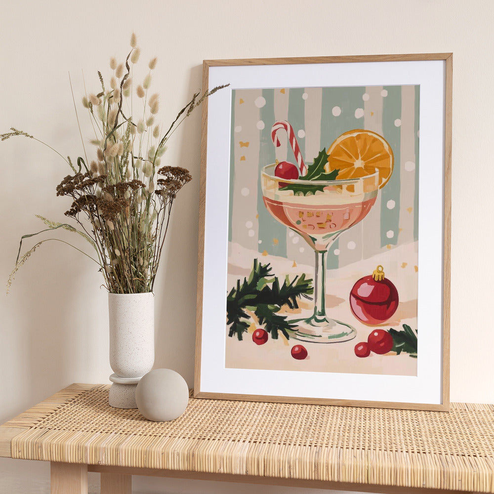Christmas Cocktail - Art Print by Melloi Art Prints