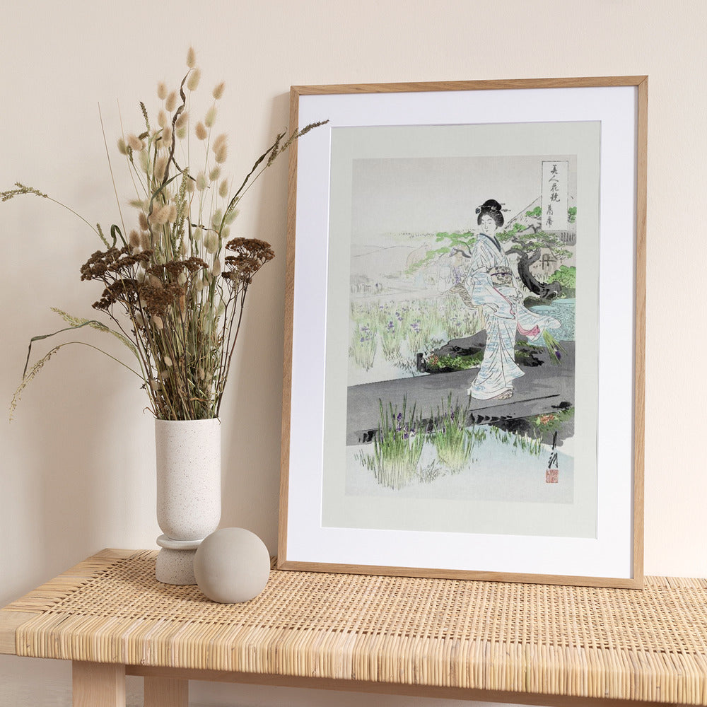 Iris Garden (1887–1896) - Art Print by Ogata Gekko